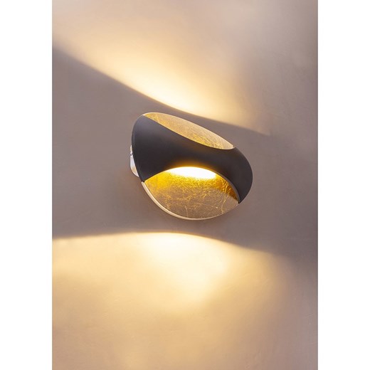 Globo lighting Lampa ścienna LED "Alexandra" w kolorze złoto-czarnym - Globo Lighting onesize Limango Polska wyprzedaż