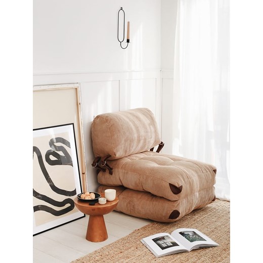 Scandinavia Concept Sofa &quot;Kadife&quot; w kolorze karmelowym - 60 x 80 x 70 cm ze sklepu Limango Polska w kategorii Pufy i siedziska - zdjęcie 173932182