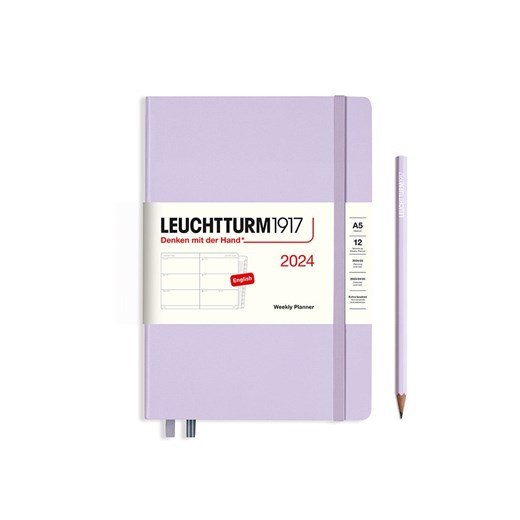 LEUCHTTURM1917 Kalendarz tygodniowy w kolorze lawendowym - 14,5 x 21 cm ze sklepu Limango Polska w kategorii Akcesoria biurowe - zdjęcie 173933514