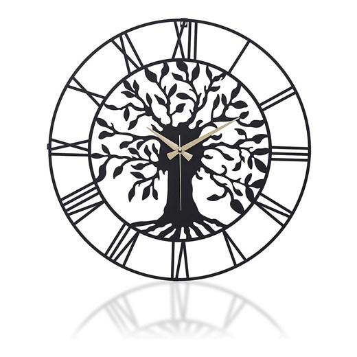 ABERTO DESIGN Zegar ścienny "Vita" w kolorze czarnym - Ø 41 cm Aberto Design onesize Limango Polska promocja