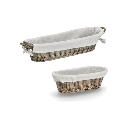 Zeller Koszyk w kolorze brązowym na bagietki - 49 x 14 x 10 cm ze sklepu Limango Polska w kategorii Misy i tace dekoracyjne - zdjęcie 173936381