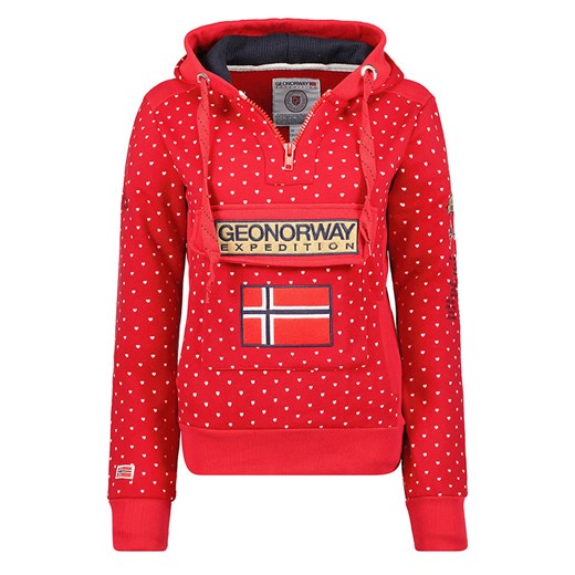 Geographical Norway Bluza &quot;Gymclass&quot; w kolorze czerwonym Geographical Norway XL Limango Polska okazyjna cena