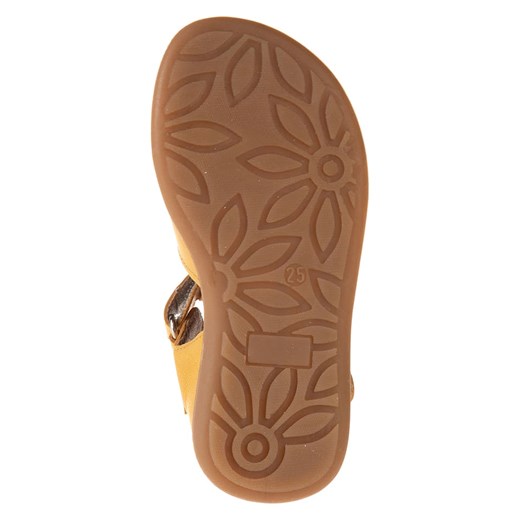 kmins Skórzane półsandały w kolorze żółtym Kmins 21 Limango Polska okazja