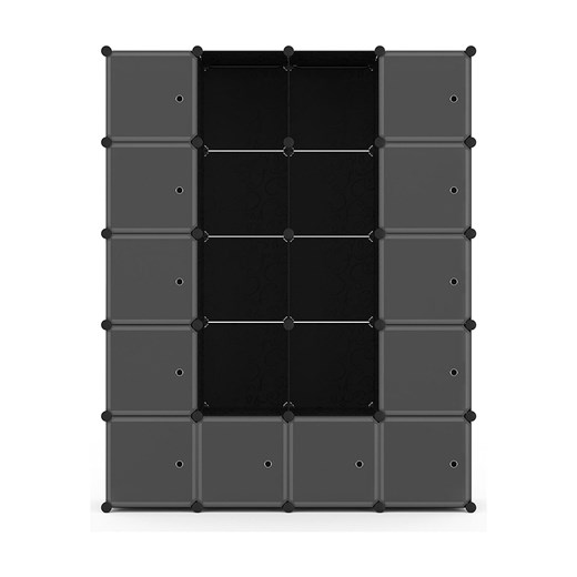 IDOMYA Essentials Szafa wielofunkcyjna w kolorze czarnym - 143 x 178 x 36 cm Idomya Essentials onesize okazja Limango Polska