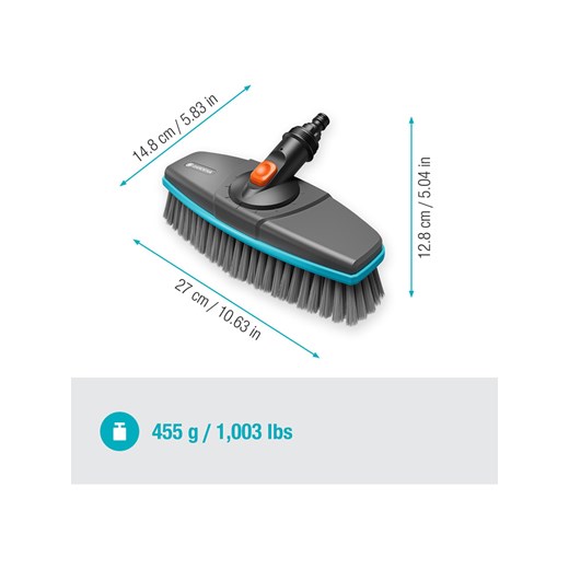 Gardena Szczotka &quot;Cleansystem&quot; w kolorze szarym - szer. 27 cm Gardena onesize promocyjna cena Limango Polska