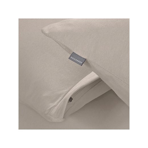 Schiesser Dżersejowa poszewka "Jessi" w kolorze beżowym na poduszkę Schiesser 40x80 cm okazja Limango Polska