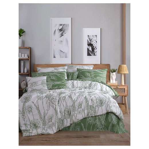Colorful Cotton Komplet pościeli renforcé w kolorze biało-zielonym ze sklepu Limango Polska w kategorii Pościele - zdjęcie 173941182
