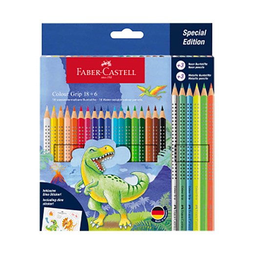 Faber-Castell Kredki (24 szt.) &quot;Colour Grip Dino&quot; ze sklepu Limango Polska w kategorii Akcesoria biurowe - zdjęcie 173941283