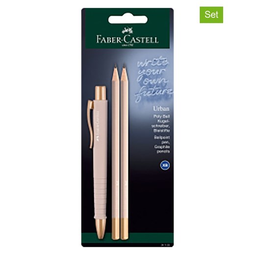 Faber-Castell 3-częściowy zestaw &quot;Urban&quot; w kolorze jasnoróżowym ze sklepu Limango Polska w kategorii Akcesoria biurowe - zdjęcie 173941284