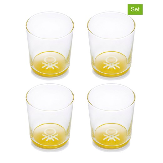 Benetton Szklanki (4 szt.) w kolorze żółtym - 330 ml ze sklepu Limango Polska w kategorii Naczynia - zdjęcie 173943612