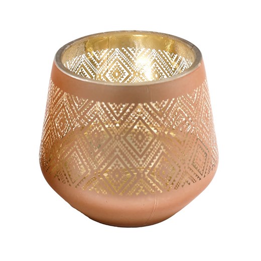 SiL Interiors Świeczniki (2 szt.) w kolorze jasnobrązowo-jasnoróżowym - wys. 8 Sil Interiors onesize okazyjna cena Limango Polska