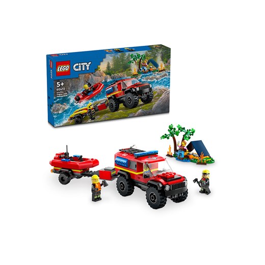 LEGO LEGO® City 60412 All-terrain fire engine with rescue boat - 5+ Lego onesize okazja Limango Polska