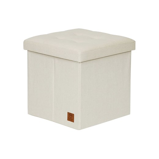 STORE IT Hocker w kolorze kremowym ze schowkiem - 38 x 38 x 38 cm ze sklepu Limango Polska w kategorii Pufy i siedziska - zdjęcie 173946301