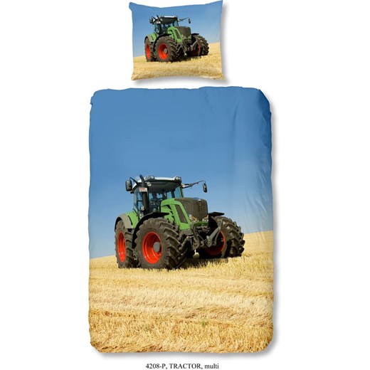 Good Morning Komplet pościeli &quot;Tractor&quot; w kolorze niebiesko-beżowym ze sklepu Limango Polska w kategorii Pościel dziecięca - zdjęcie 173946580