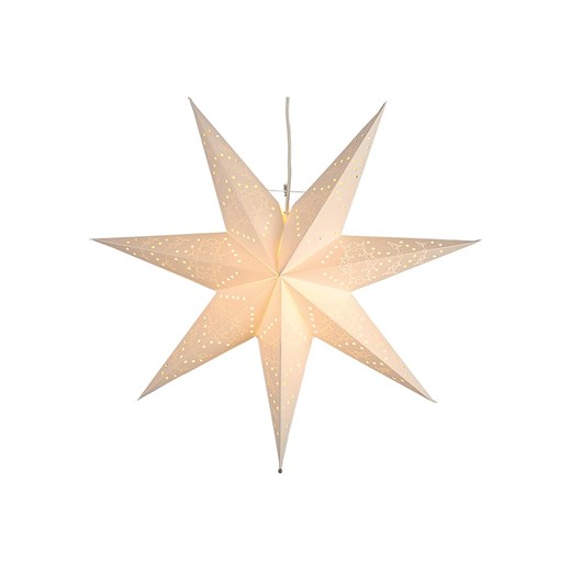 STAR Trading Gwiazda papierowa &quot;Sensy Star 54&quot; w kolorze kremowym - 51 x 54 cm ze sklepu Limango Polska w kategorii Oświetlenie - zdjęcie 173946850
