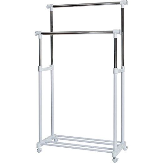 STORE IT Stojak w kolorze srebrno-białym na ubrania - 134 x 168 x 44 cm ze sklepu Limango Polska w kategorii Szafy - zdjęcie 173947352