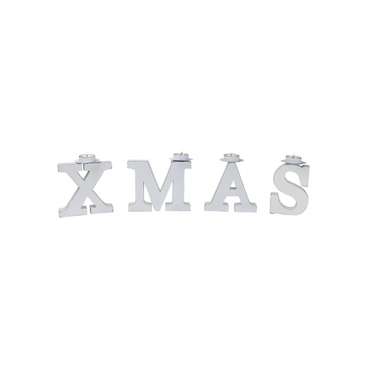 small foot Świecznik &quot;X-Mas&quot; w kolorze srebrnym - 19 x 15 x 5 cm ze sklepu Limango Polska w kategorii Kolczyki - zdjęcie 173947383