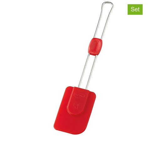 Dr. Oetker Silikonowe łopatki (2 szt.) w kolorze czerwonym do ciasta - dł. 26,5 cm ze sklepu Limango Polska w kategorii Akcesoria kuchenne - zdjęcie 173948213