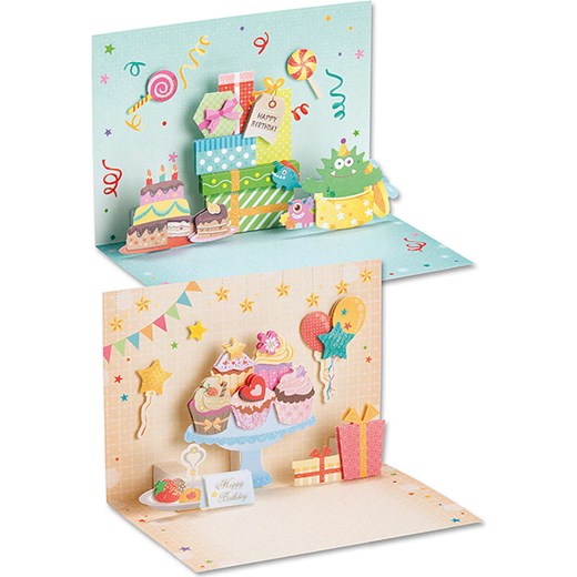 folia PAPER Zestaw &quot;Birthday 3D PopUp cards&quot; ze wzorem do rękodzieła ze sklepu Limango Polska w kategorii Zabawki - zdjęcie 173948491