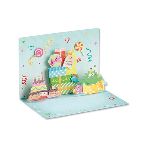 Folia Zestaw &quot;Birthday 3D PopUp cards&quot; ze wzorem do rękodzieła Folia onesize okazja Limango Polska