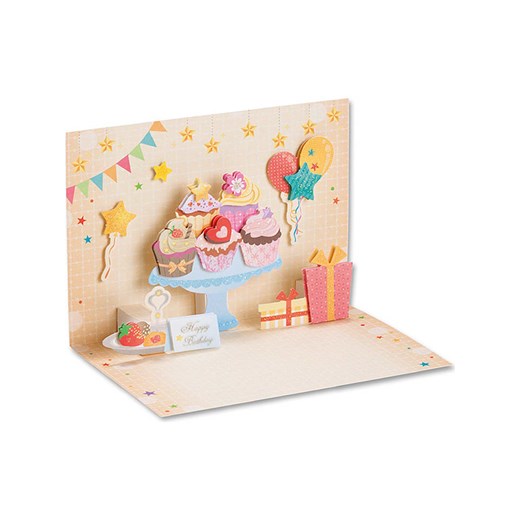 Folia Zestaw &quot;Birthday 3D PopUp cards&quot; ze wzorem do rękodzieła Folia onesize promocyjna cena Limango Polska