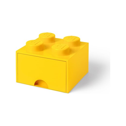 LEGO Pojemnik &quot;Brick 4&quot; w kolorze żółtym z szufladami - 25 x 18 x 25 cm ze sklepu Limango Polska w kategorii Kosze i pudełka na zabawki - zdjęcie 173948733