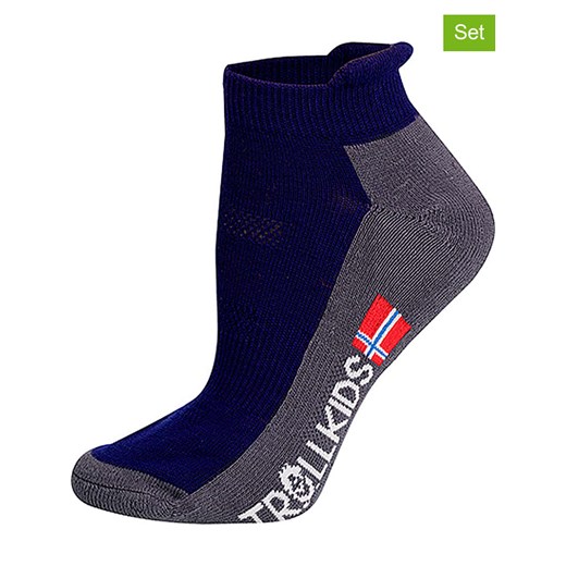 Trollkids Skarpety turystyczne (2 pary) &quot;Low Cut Socks II&quot; w kolorze Trollkids 31-34 wyprzedaż Limango Polska