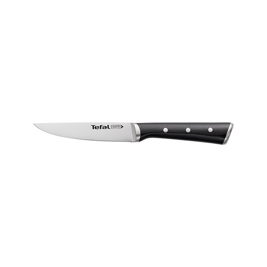 Tefal Nóż uniwersalny &quot;Ice Force&quot; w kolorze srebrno-czarnym - dł. 11 cm ze sklepu Limango Polska w kategorii Noże kuchenne - zdjęcie 173948864