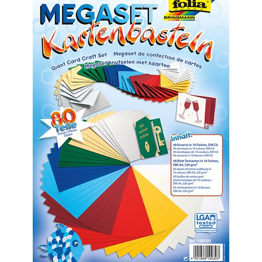 folia PAPER Zestaw &quot;Cards&quot; w różnych kolorach do rękodzieła ze sklepu Limango Polska w kategorii Akcesoria biurowe - zdjęcie 173949063