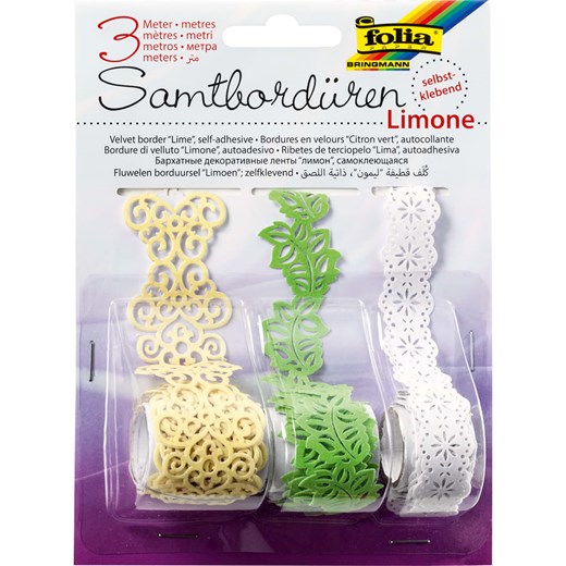 folia PAPER Aksamitne bordiury &quot;Lime&quot; w różnych kolorach - 3 x 1 m ze sklepu Limango Polska w kategorii Zabawki - zdjęcie 173949064