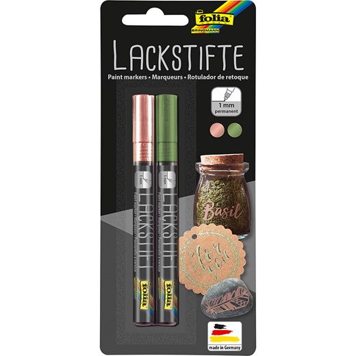 folia PAPER Lakiery (2 szt.) w kolorze różowozłotym i oliwkowym w sztyfcie ze sklepu Limango Polska w kategorii Zabawki - zdjęcie 173949550