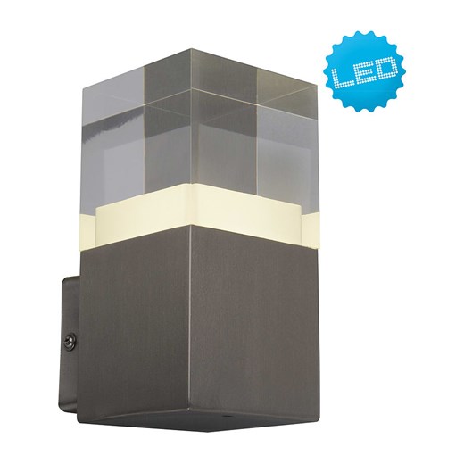 näve Lampa zewnętrzna LED w kolorze antracytowym - 8 x 16 cm ze sklepu Limango Polska w kategorii Dekoracje i akcesoria ogrodowe - zdjęcie 173949890