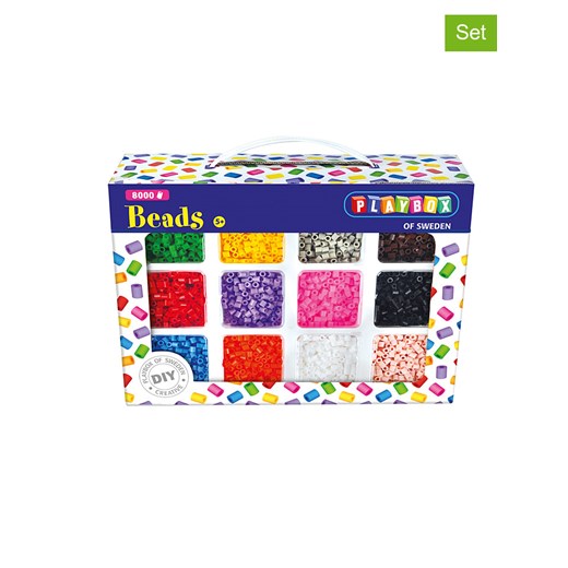 Playbox 8000-częściowy zestaw koralików do prasowanek - 5+ ze sklepu Limango Polska w kategorii Zabawki - zdjęcie 173950232
