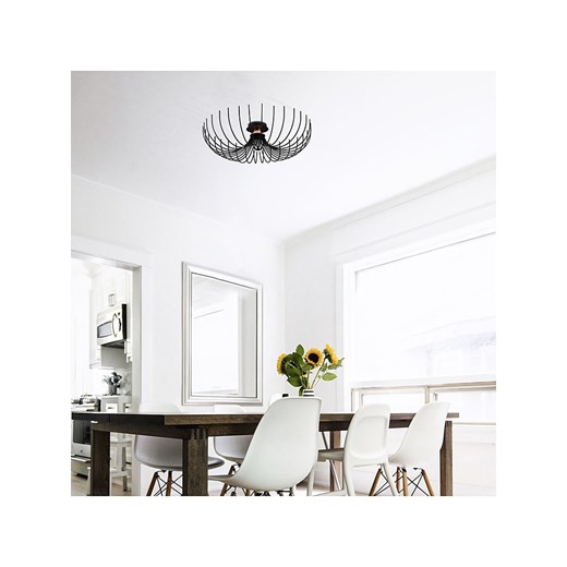 ABERTO DESIGN Lampa sufitowa w kolorze czarnym - wys. 16 x  Ø 56 cm Aberto Design onesize okazyjna cena Limango Polska