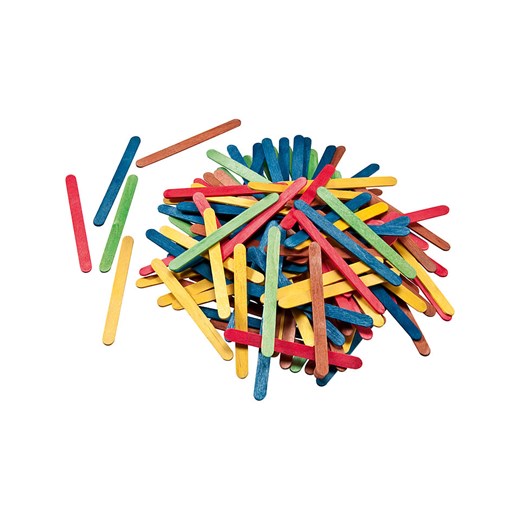 folia PAPER Drewniane patyczki (500 szt.) w różnych kolorach - 11,4 x 1 cm ze sklepu Limango Polska w kategorii Zabawki - zdjęcie 173951513