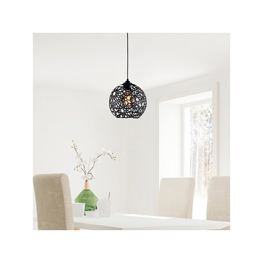 ABERTO DESIGN Lampa wisząca w kolorze czarnym - wys. 119 x Ø 25 cm ze sklepu Limango Polska w kategorii Oświetlenie - zdjęcie 173951801