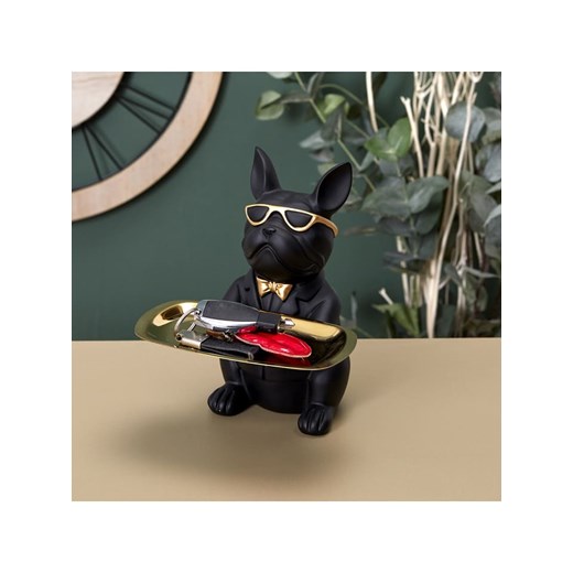 Rétro Chic Dekoracja &quot;Bulldog&quot; w kolorze złoto-czarnym - 27 x 21 x 17 cm ze sklepu Limango Polska w kategorii Dekoracje - zdjęcie 173954834