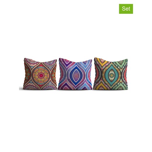 ABERTO DESIGN Poszewki (3 szt.) ze wzorem na poduszkę - 43 x 43 cm Aberto Design onesize okazja Limango Polska
