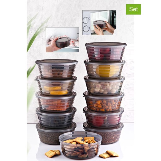 Violeta Home Pojemniki (12 szt.) w kolorze szarym - 400 ml ze sklepu Limango Polska w kategorii Pojemniki kuchenne - zdjęcie 173955313