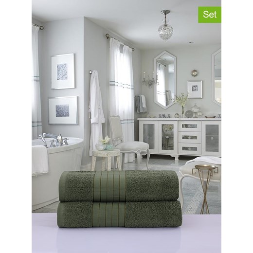 Good Morning 8-częściowy zestaw frotte w kolorze zielonym Good Morning onesize okazja Limango Polska