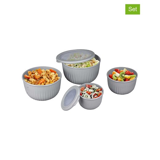 COOK CONCEPT Pojemniki (4 szt.) w kolorze szarym ze sklepu Limango Polska w kategorii Pojemniki kuchenne - zdjęcie 173956570