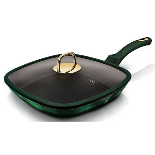 Zielona elegancka patelnia grillowa S5-P97 ze sklepu Edinos.pl w kategorii Naczynia - zdjęcie 173958751