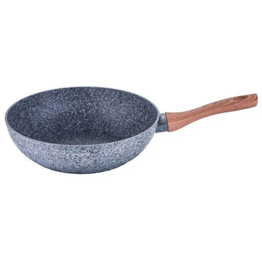 Patelnia typu wok z powłoką granitową 28cm R5-F65 ze sklepu Edinos.pl w kategorii Naczynia - zdjęcie 173958861