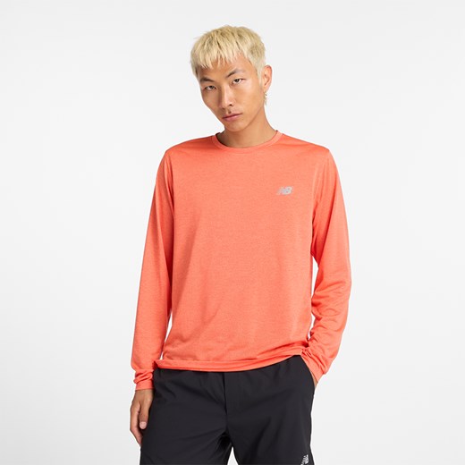 Koszulka męska New Balance MT41256NFH – pomarańczowa ze sklepu New Balance Poland w kategorii T-shirty męskie - zdjęcie 173960624
