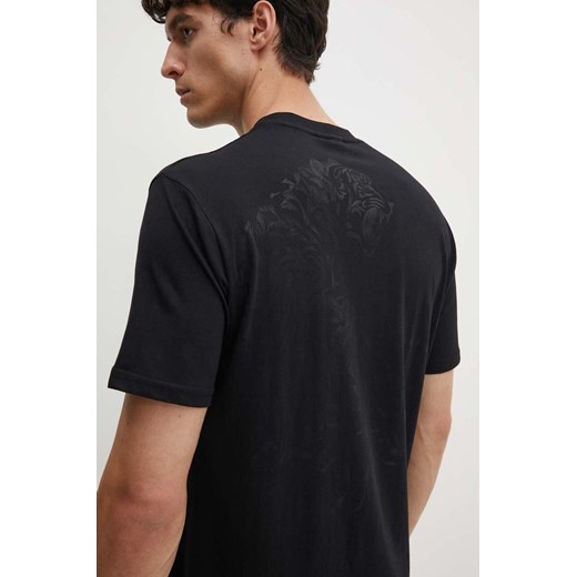 PLEIN SPORT t-shirt bawełniany męski kolor czarny z nadrukiem FADC MTK7539 STE003N ze sklepu ANSWEAR.com w kategorii T-shirty męskie - zdjęcie 173962193