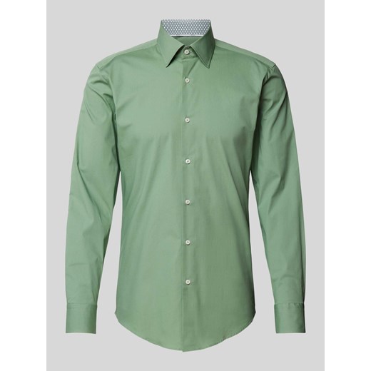 Koszula biznesowa o kroju slim fit z kołnierzykiem typu kent model ‘Hank’ ze sklepu Peek&Cloppenburg  w kategorii Koszule męskie - zdjęcie 173962822