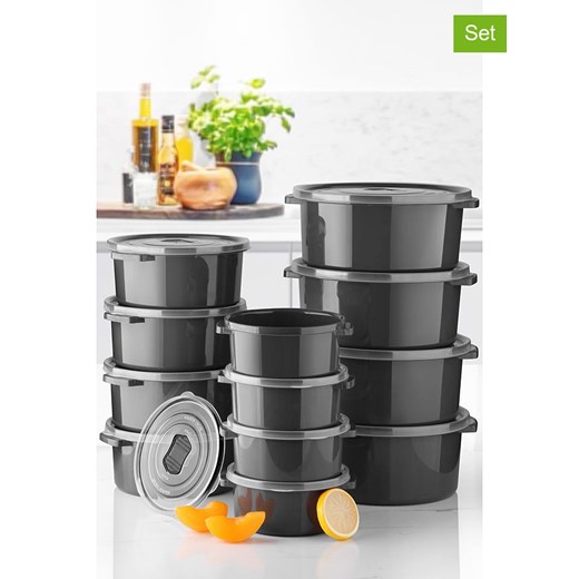 Violeta Home Pojemniki (12 szt.) w kolorze szarym ze sklepu Limango Polska w kategorii Pojemniki kuchenne - zdjęcie 173963230