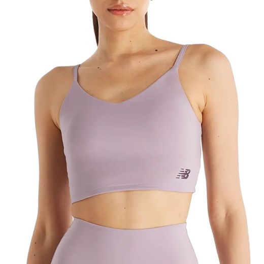 Biustonosz sportowy New Balance WB43053ICW - różowy ze sklepu streetstyle24.pl w kategorii Biustonosze - zdjęcie 173964602