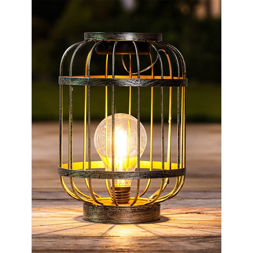 Garden Hero Solarny lampion LED w kolorze złoto-zielonym - 17 x 24 x 17 cm ze sklepu Limango Polska w kategorii Dekoracje i akcesoria ogrodowe - zdjęcie 173965551