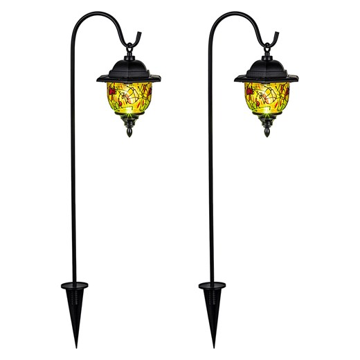 Garden Hero Solarne lampy ogrodowe (2 szt.) - wys. 70 cm ze sklepu Limango Polska w kategorii Kolczyki - zdjęcie 173965571